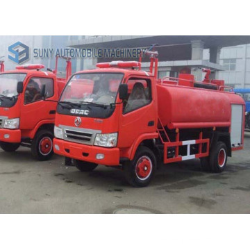 Dongfeng 4X2 3cbm camión cisterna de agua Sprinkle camión